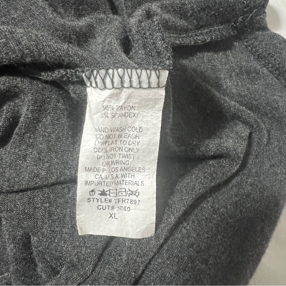 French Pastry Size XL Charcoal Graphic “I DONUT CARE” Hoodie Lightweight - Picture 6 of 6